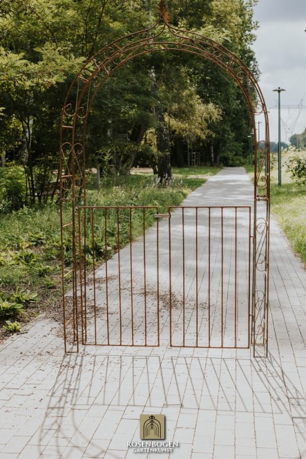 Rosenbåge ALEX mit Türen / Tor Spitze